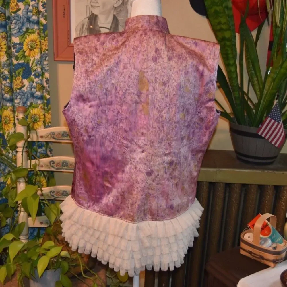 Sara Palacios Wearable Art Los Angeles SPLA Silk Vest OOAK Textile Medium